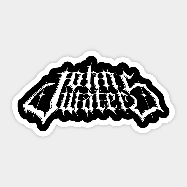 John Waters MetalFont Sticker by Metal Detectors